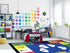 3'3"x4'11" Genki - Kids Rugs for Playroom - ABC Learning Area Rug for Play Room, Classroom, Kindergarten, and Preschool