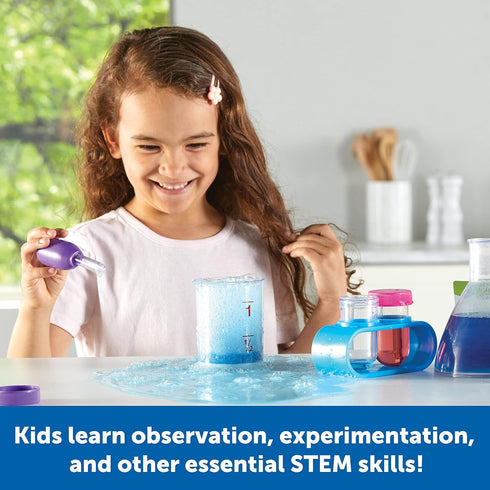 Learning Resources Primary Science Lab Set Pink - 22 Pieces, Science Kits for Toddlers, STEM Toys for Kids Ages 3+