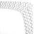 American Baby Company 100% Natural Cotton Fitted Mini Crib Sheet - 38" x 24", Gray Zigzag for Portable Cribs