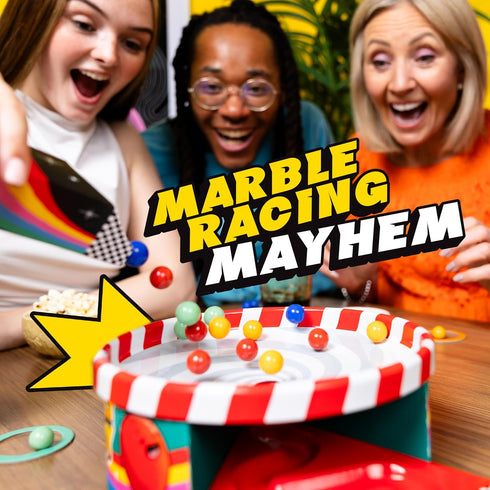 2-6 8+ Whirly Derby: The All Action Marble Racing Game | New Family Board Game, for Players, Age