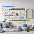 Train Wall Decals for Kids by Lipastick - Educational Railroad Wall Stickers for Boys and Girls - Peel and Stick
