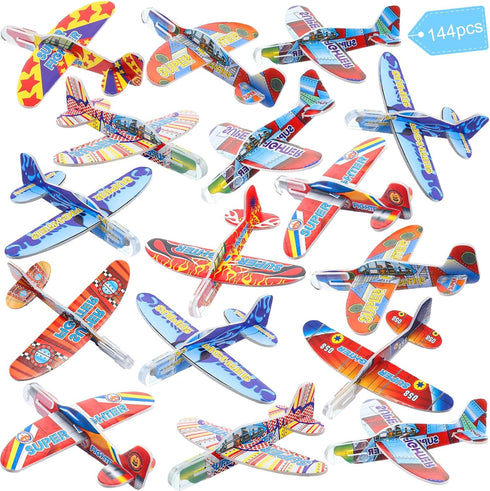 Libima 144 Pcs Foam Airplanes Toy for Kids Bulk Glider Planes Outdoor Flying