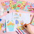 Faccito 24 Set Pcs Desserts Coloring Book Mini Activity Books for Kids Treats Desserts Color Drawing Booklets DIY