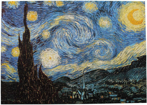 Starry Night by Vincent Van Gogh Jigsaw Puzzle 1000 Piece for Adults - Moruska
