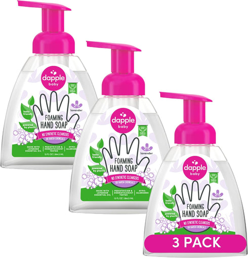 Dapple Foaming Hand Soap, Gentle Hand Wash Baby Soap, Hypoallergenic for Sensitive