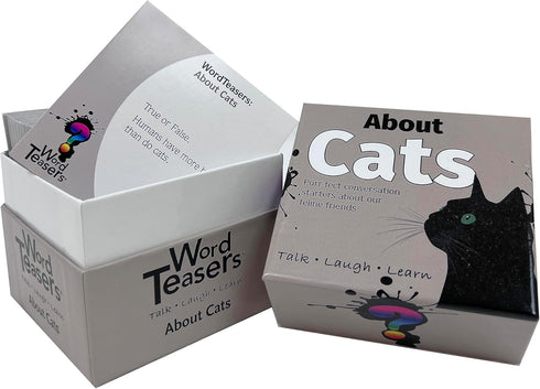 About Cats Fun Trivia Game for Cat Lovers - Cat Themed Game for All Ages with 150 Cat Trivia Cards