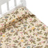Wooden Doll House Bed, 1:12 Scale Miniature Bedroom Furniture Set with Mattress and Pillows