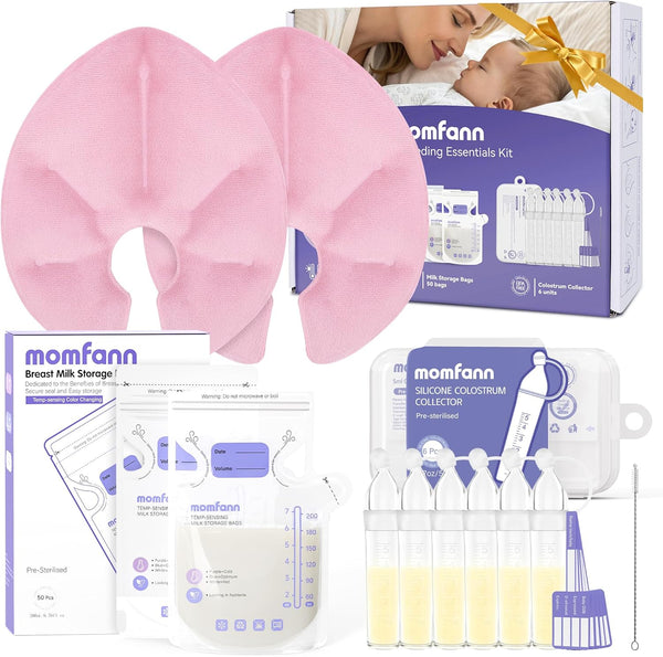 Breastfeeding Care Kit for Nursing Moms, 60 Piece Complete Gift Set with