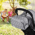 Universal Stroller Caddy Accessories, All-in-One Baby Organizer with Insulated Pocket for Diapers, Toys & Snacks
