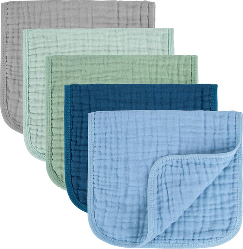 MIGIOL Baby Burp Cloth 100% Cotton Newborn Cotton Muslin Burp Cloth 10x20 inches