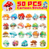 Icicrim Pack 50PCS, Cute Mushroom Stickers Aesthetic Mushroom Decor Gifts for Kids Teens Adults Waterproof Vinyl Plant