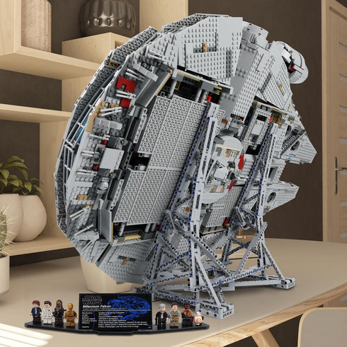 Kyglaring Vertical Display Stand for Lego Ultimate Millennium Falcon 75192 Building Blocks Model Set (409 PCS)