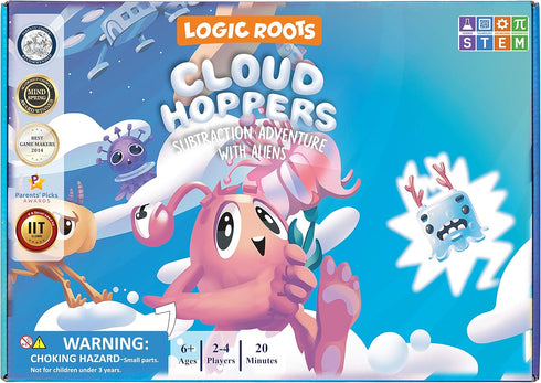 Cloud Hoppers Addition and Subtraction Game - Fun Math Board Game for