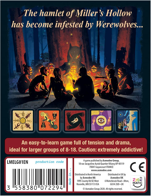 Zygomatic The Werewolves of Miller's Hollow Party Game - Bluffing and Deduction Strategy Game for Kids and Adults