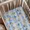 KuphiL10C Cute Cartoon Bears Heats Stripes Pattern Baby Sheets for Crib, Unisex Bear