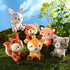6 Pcs Woodland Animals Plush Toys - 7 Inch Bear, Rabbit, Squirrel, Deer, Raccoon, Fox Stuffed Animals for Gifts