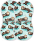 FLildon 1PC Muslin Burp Cloth for Baby Cute Sea Otters Super Absorbent Burping Cloths, Bibs for Newborn Boys Girls