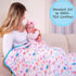 6-Layer 100% LollyBanks Muslin Baby Quilt, Organic Cotton Baby Blanket for Girls, Soft and Breathable Toddler Quilt