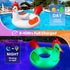 63" 2 Swimming Inflatable Pool Floats with Lights, Chicken Pool Floaties with Solar Powered RGB Color Changing, Large