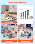 1-3 60+ 6+ VEVOR Baby Spacecraft Musical Table Toys for Years Old, Learning Activity Desk with Space Theme & Soft-Glow