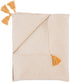 Crane Baby Marigold Chevron Blanket, Soft Cotton Nursery and Stroller Blanket, 100% Cotton, 36" x 36"
