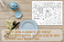 '-18 KFNER Happy Easter Coloring Paper Placemats, Spring Coloring Sheets, Easter Party Activities for Kids, Easter Bunny