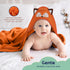 100% 3D Mother's Choice Organic Cotton Baby Hooded Towel Ultra-Soft & Absorbent Baby Bath Towels for Newborn