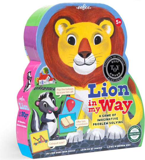 eeBoo Lion in My Way Game - Award Winning Cooperative & Imaginative