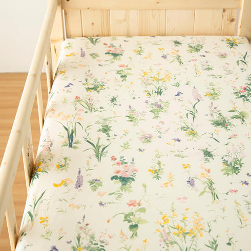 2 Pack 5228 SDIII Floral Crib Sheets for Baby Girl Stretchy Microfiber Jersey Knit Fall Crib Sheets Floral for Standard