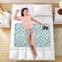 siphylline 52" 34" Animal Cat Paw Black White Cyan Extra Large Resuable Potty Training Pad Highly Absorbent Baby Diaper