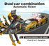 Lottmopi 2-in-1 3-12, Collision Transforming Dinosaur Car Toy, Magnetic Crash Convertible Robot Dino Toys for Kids Ages