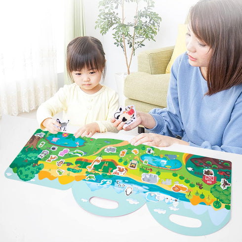 MIKNEKE 1-3 2-4 2 3 4 Jelly Reusable Sticker Books for Toddlers Years, Portable Travel Toys Sticker Activity Book