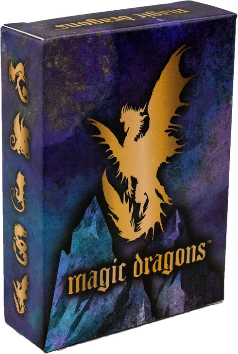 Magic Dragons Card Game, Trick-Taking, Card-Capture Family-Friendly Game for Adults, Teens & Kids, 2-5 Players