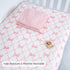 2 Pack, 100% Cozy 52"x28" LollyBanks Muslin Crib Sheets Soft and Breathable Cotton Crib Fitted Sheets for Girls