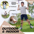 Wooden Trapeze Swing Bar for Kids, 18" Adjustable Height Monkey Bars Rings, Ninja Warrior Obstacle Course Accessories