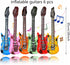 22 Pack Inflatable Guitar Set - Blow Up Guitars, Microphones, Glasses, Saxophone, Piano, and Recorder for Kids