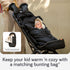 Baby Uma Stroller Gloves Hand Muff - Supersoft Fleece-Lined Faux-Leather Stroller Mittens, Water-Resistant & Universal