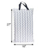 wegreeco Eco-Friendly Wet Dry Diaper Bag - Grey Leaf Design