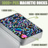 1000+ 2 JUNYANG Magnetic Balls, Mini Magnetic Putty, with Large Smooth Magnetic Beads, Fun Quiet Fidget Toy for Adults