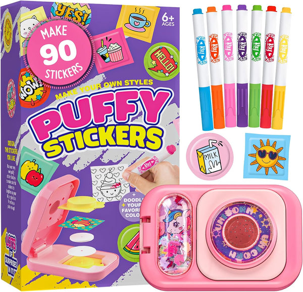 Sticker Maker for Kids - Make Your Own 90 Puffy Stickers Kit