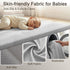 50" 50" 1.2" Tummy 50" x50" Padded Baby Play Mat for Floor, Thick Machine Washable Foam Playmat, Soft Time Crawling