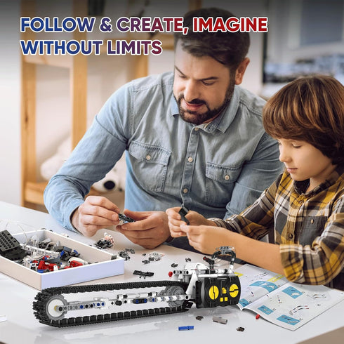 5 1 Set 419 6 7 8 9 10 11 12+ in STEM RC Robot Building Kit for Boys, APP & Remote Control Erector RC Toys for Kids