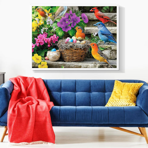VOLUVOLU 300 Hummingbird 20.5x15 Piece Puzzle for Adults, Colorful Birds Jigsaw Puzzle, Colorful Animals Puzzles, Bird