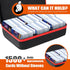 1500+ Playing Card Case Compatible with Cards Against Humanity, TCG Trading Cards, Magic The Gathering Cards (Red)
