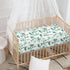 Winpema 28"x52" Green Leaves Fitted Crib Sheet Eucalyptus Leaf Baby Crib Sheet Fit Standard Crib and Toddler