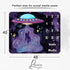 Space Baby Monthly Milestone Blanket, UFO Astronaut Growth Chart Blanket, 48x40 Inch Memory Swaddling Blanket BTLSLY259