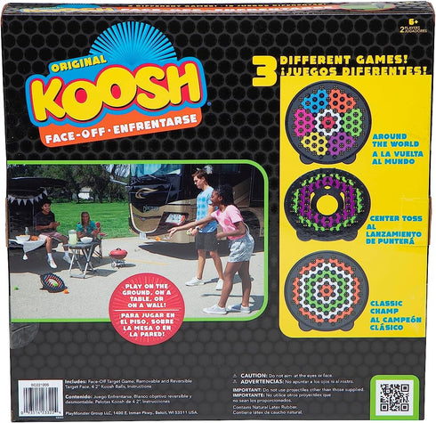 Koosh Face-Off - 3-in-1 Target Game for Outdoor Sports Fun, Head-to-Head Play for Ages 6+