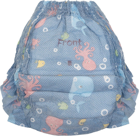 5 Pack (26-37 lbs) Nuby Swim Pants for Toddlers - - Toddler Swim Diapers with Stretchy Waistline, Tear-Away Sides