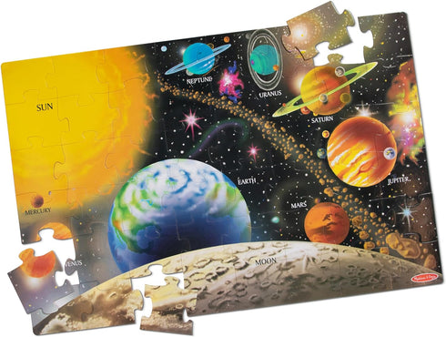 Melissa & Doug Solar System Floor Puzzle (48 pcs, 2 x 3 Feet) - Educational Toy, FSC Certified