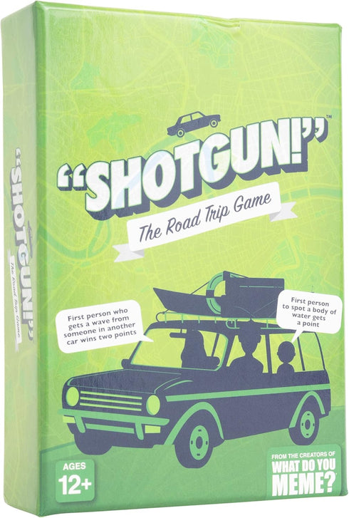 WHAT DO YOU MEME? Shotgun! - The Road Trip Car Game for Families, Travel Activities for Kids by Relatable